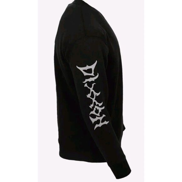 Dixxon Flannel Crewneck Sweater Fleece  Men's XL Black Long Sleeve NWT - Picture 9 of 11